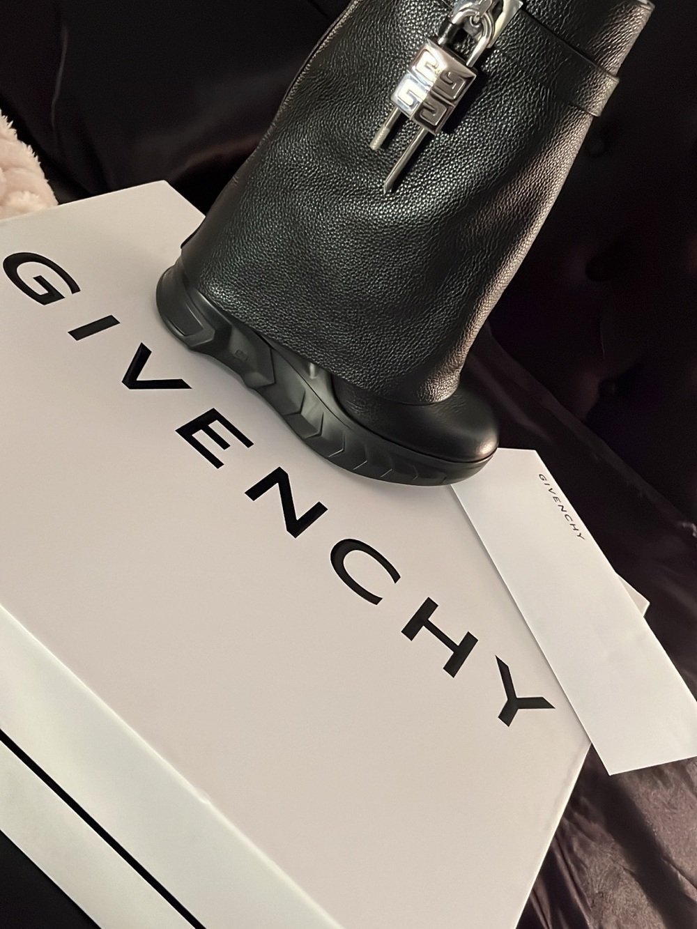 Givenchy shark lock boots